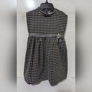 Mayoral Chic | Toddler Girls 24 Month/2T Gray Polka Dot Sleeveless Dress
